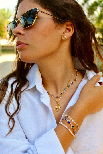 Views & Co. Protection Sapphire Necklaces