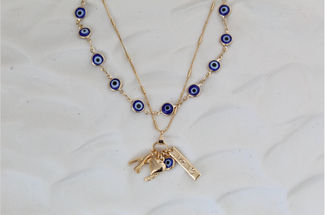 Views & Co. Protection Sapphire Necklaces