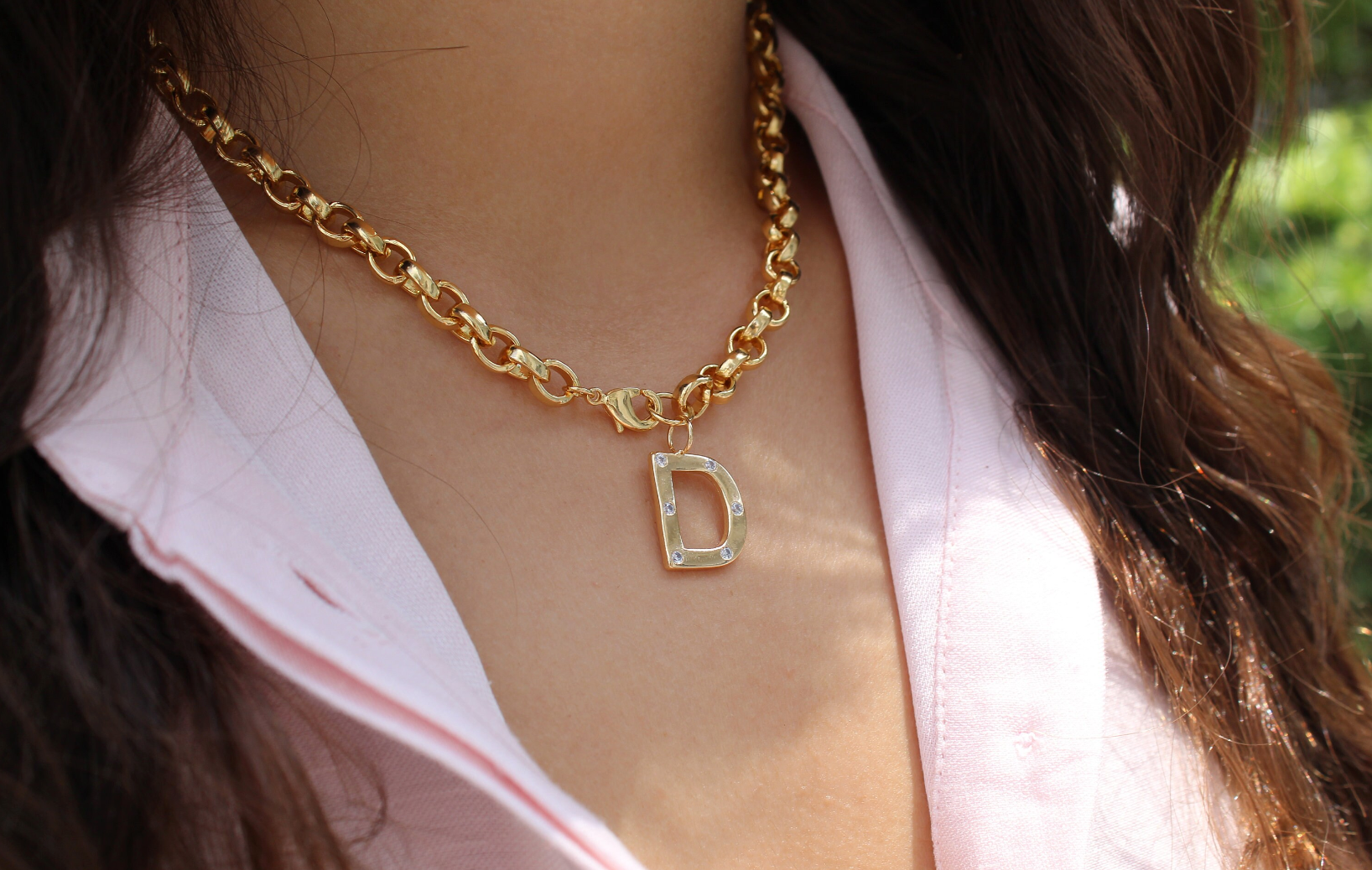 Views & Co. Initial Rollo Necklace