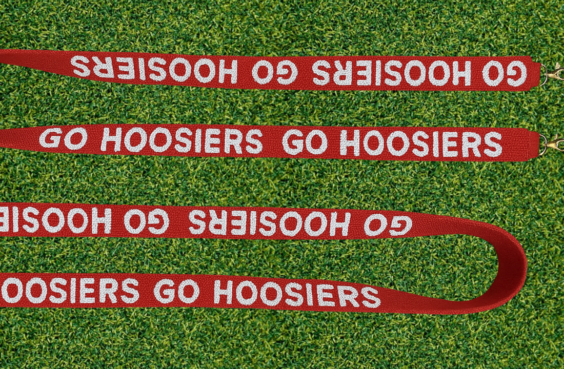 Indiana Beaded Purse Strap | Go Hoosiers Red Game Day Bag Strap