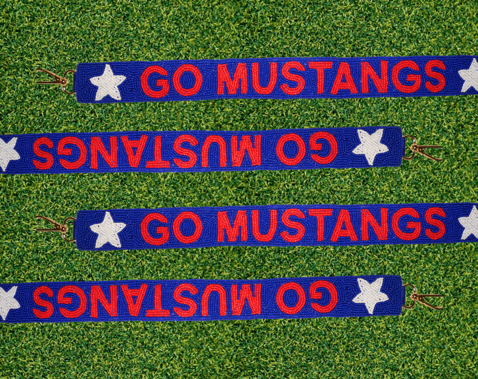 SMU Mustangs Beaded Purse Strap | Pony Up Game Day Bag Strap