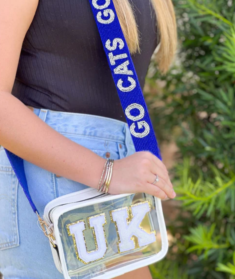 University of Kentucky Beaded Purse Strap | Go Cats Game Day Bag Strap