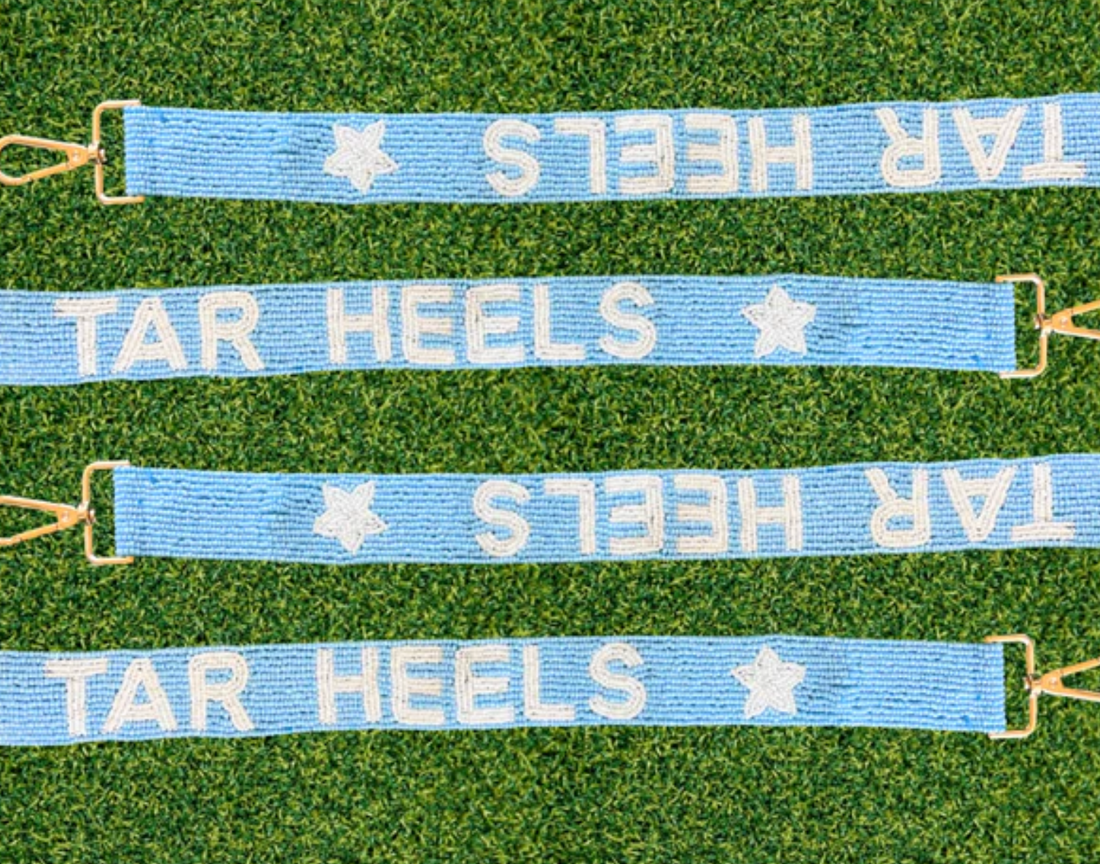 UNC Tar Heels Beaded Purse Strap | Tar Heels Game Day Bag Strap