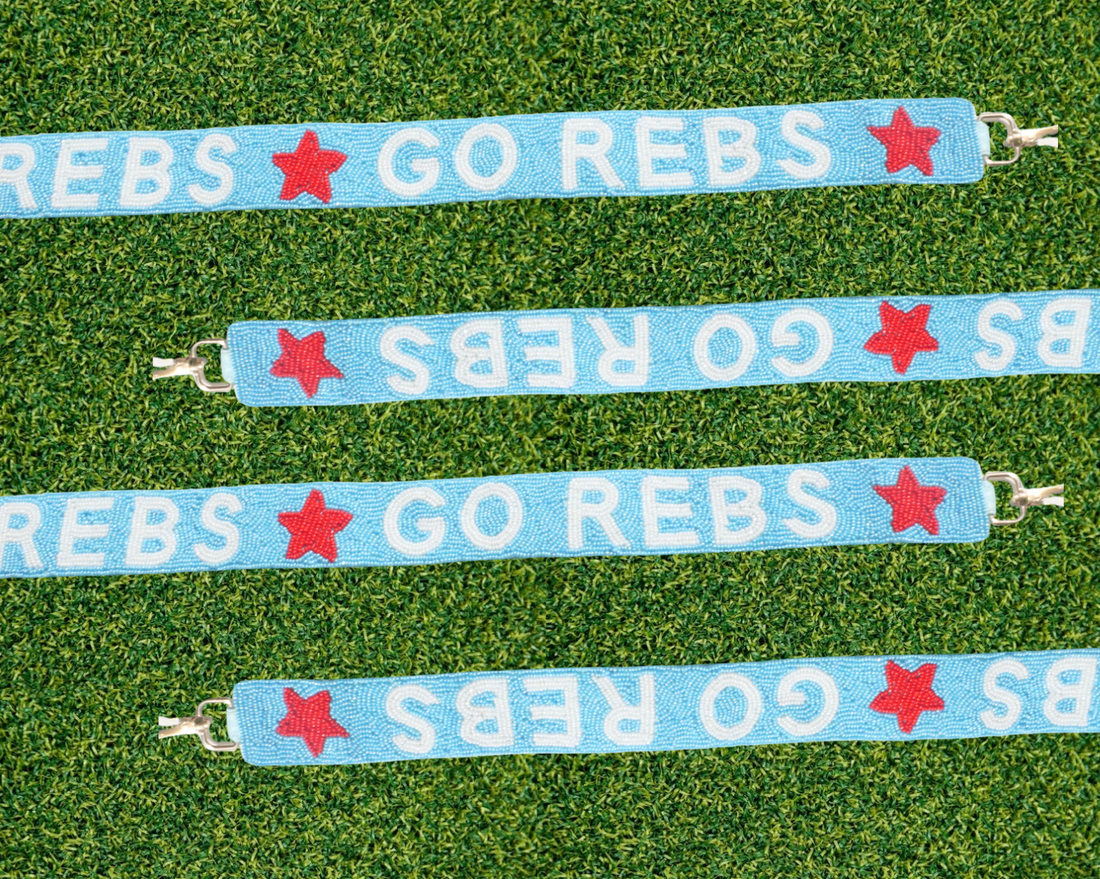 Ole Miss Beaded Purse Strap | Go Rebs Game Day Bag Strap
