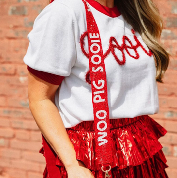 University of Arkansas Beaded Purse Strap | Woo Pig Sooie Bag Strap