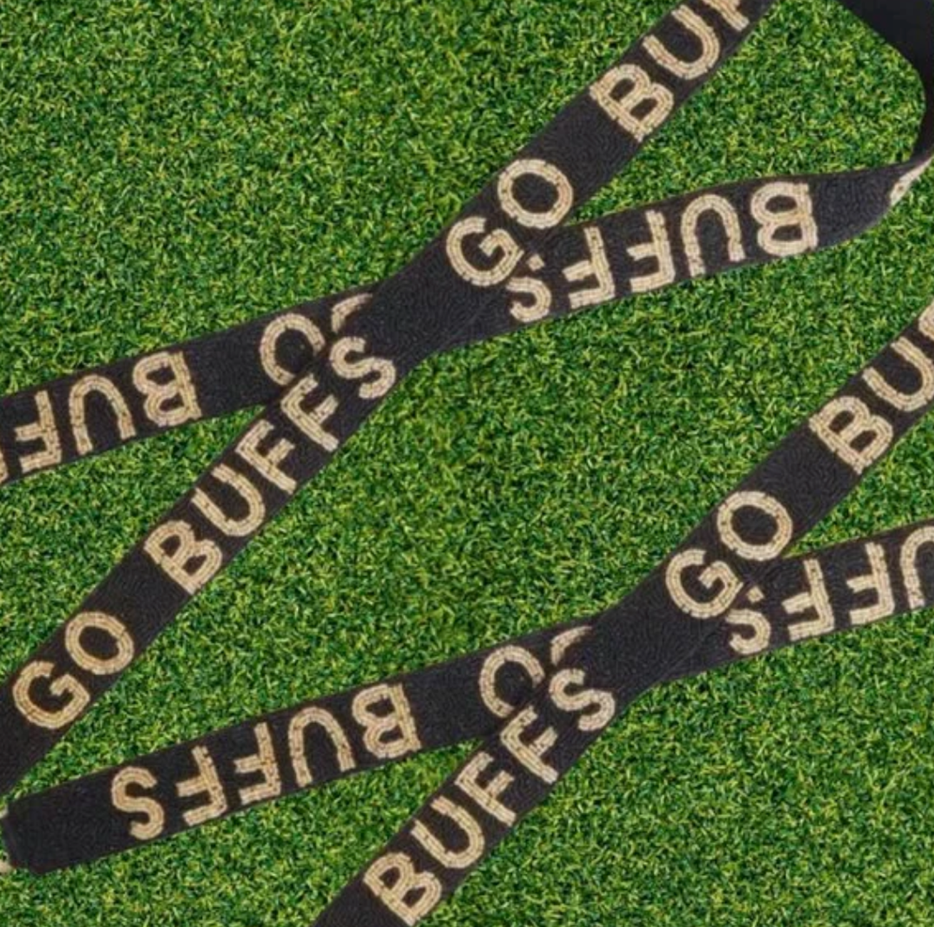 CU Boulder Beaded Purse Strap | Go Buffs Game Day Bag Strap