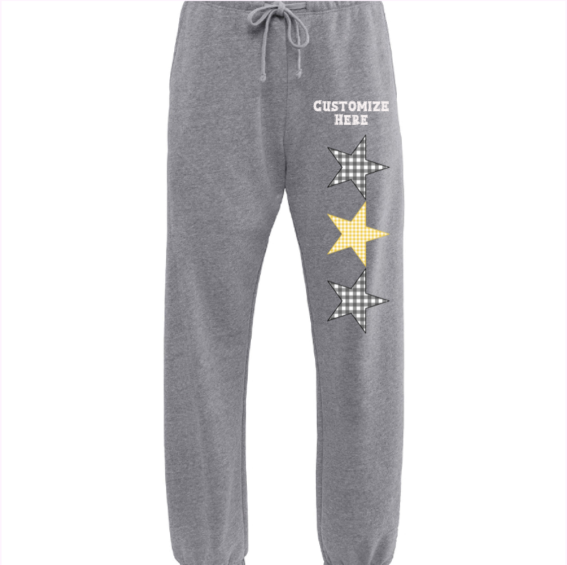 Black and Gold Star Sweatpants