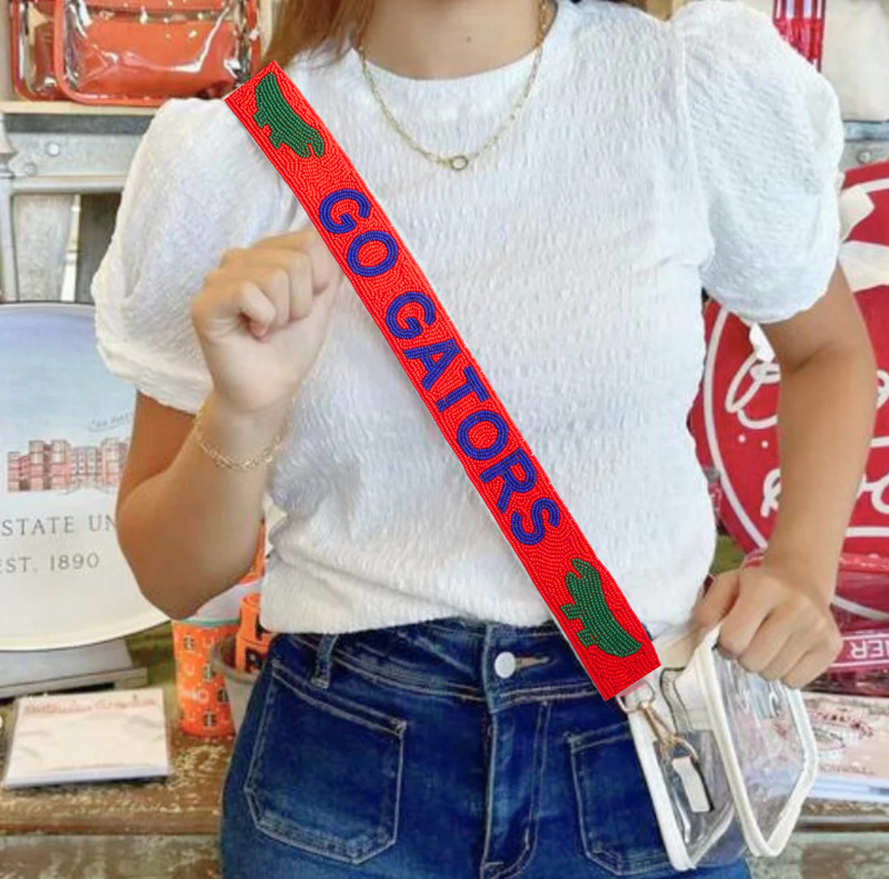 University of Florida Beaded Purse Strap | UF Game Day Bag Strap