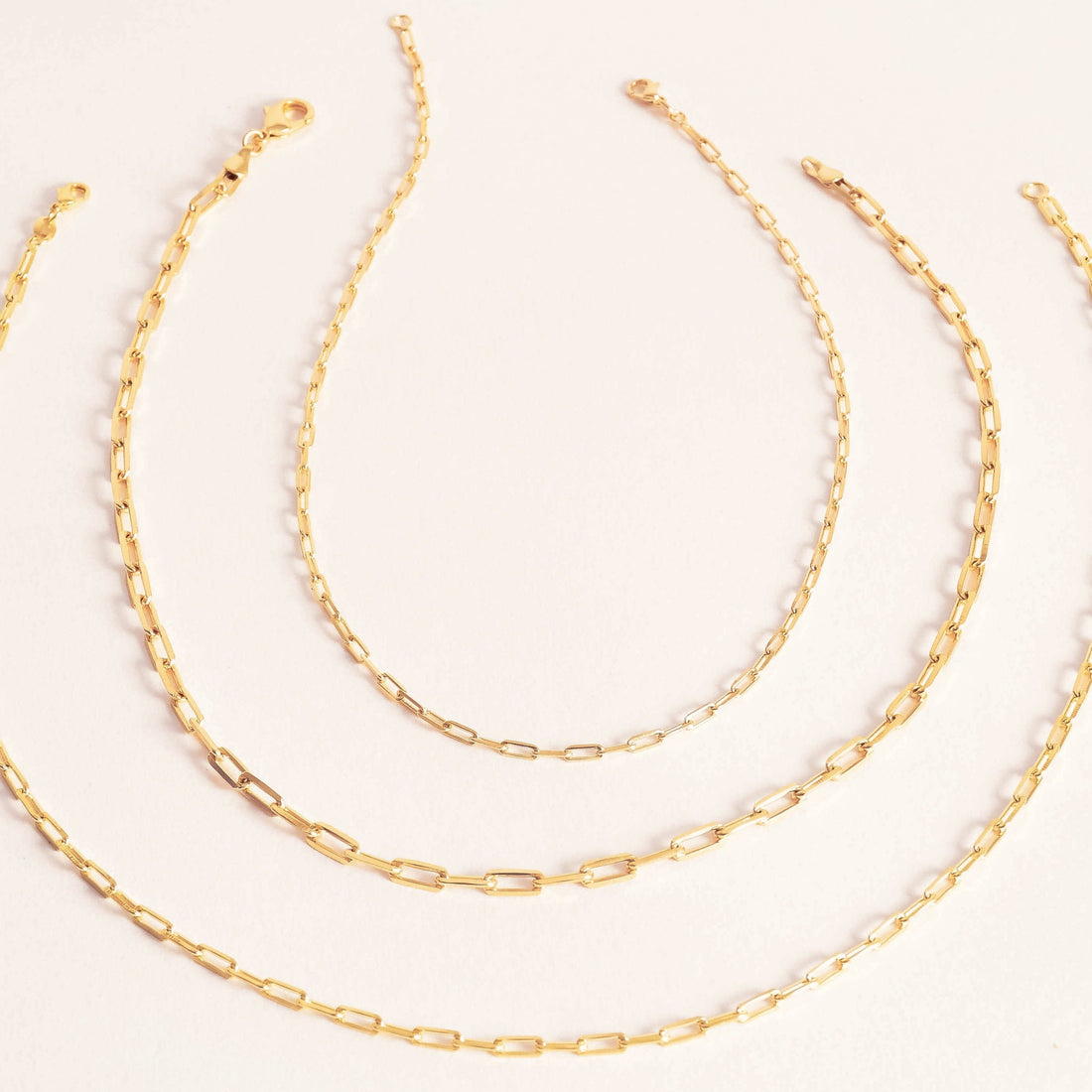 Petite Layered Link Necklace Set