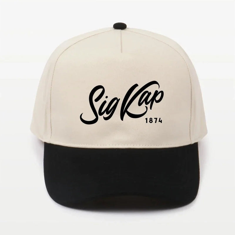 Sig Kap Embroidered Two-Tone Baseball Cap | Hat - Script 1874