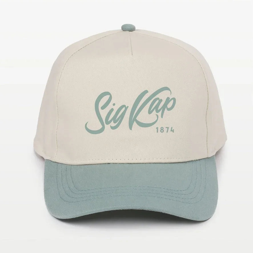 Sig Kap Embroidered Two-Tone Baseball Cap | Hat - Script 1874