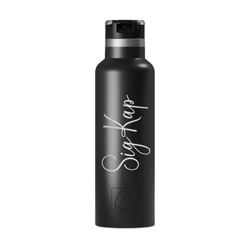 Sig Kap RTIC 20 oz Ceramic Lined Water Bottle Tumbler - Script