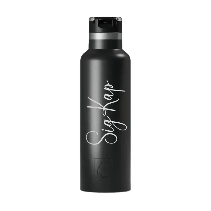Sig Kap RTIC 20 oz Ceramic Lined Water Bottle Tumbler - Script