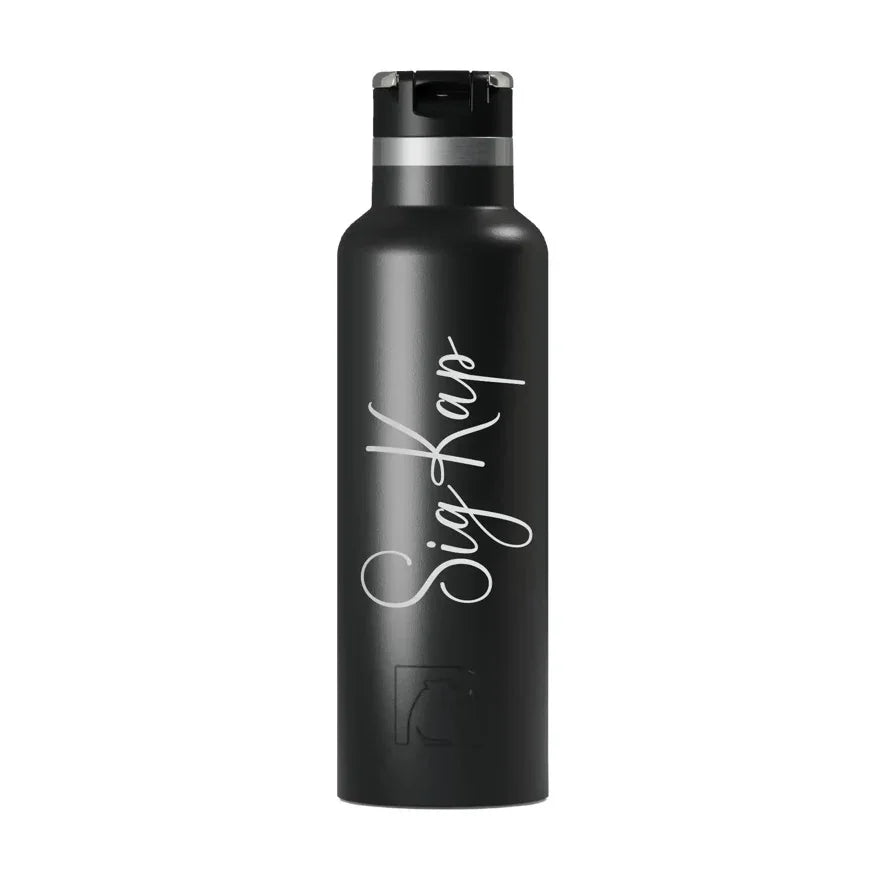 Sig Kap RTIC 20 oz Ceramic Lined Water Bottle Tumbler - Script