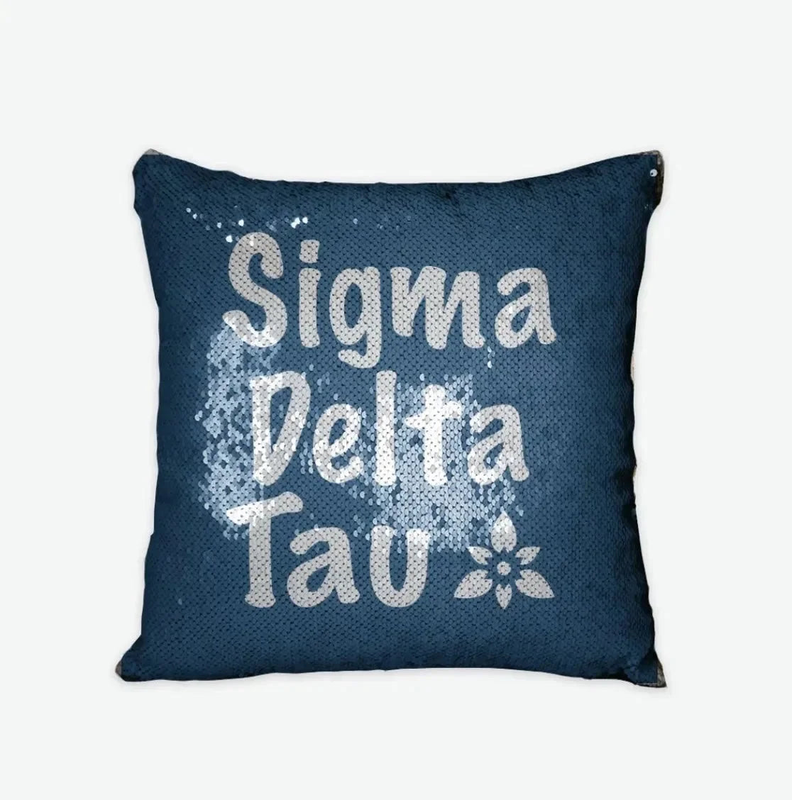 Sigma Delta Tau Sequin Pillow Cover