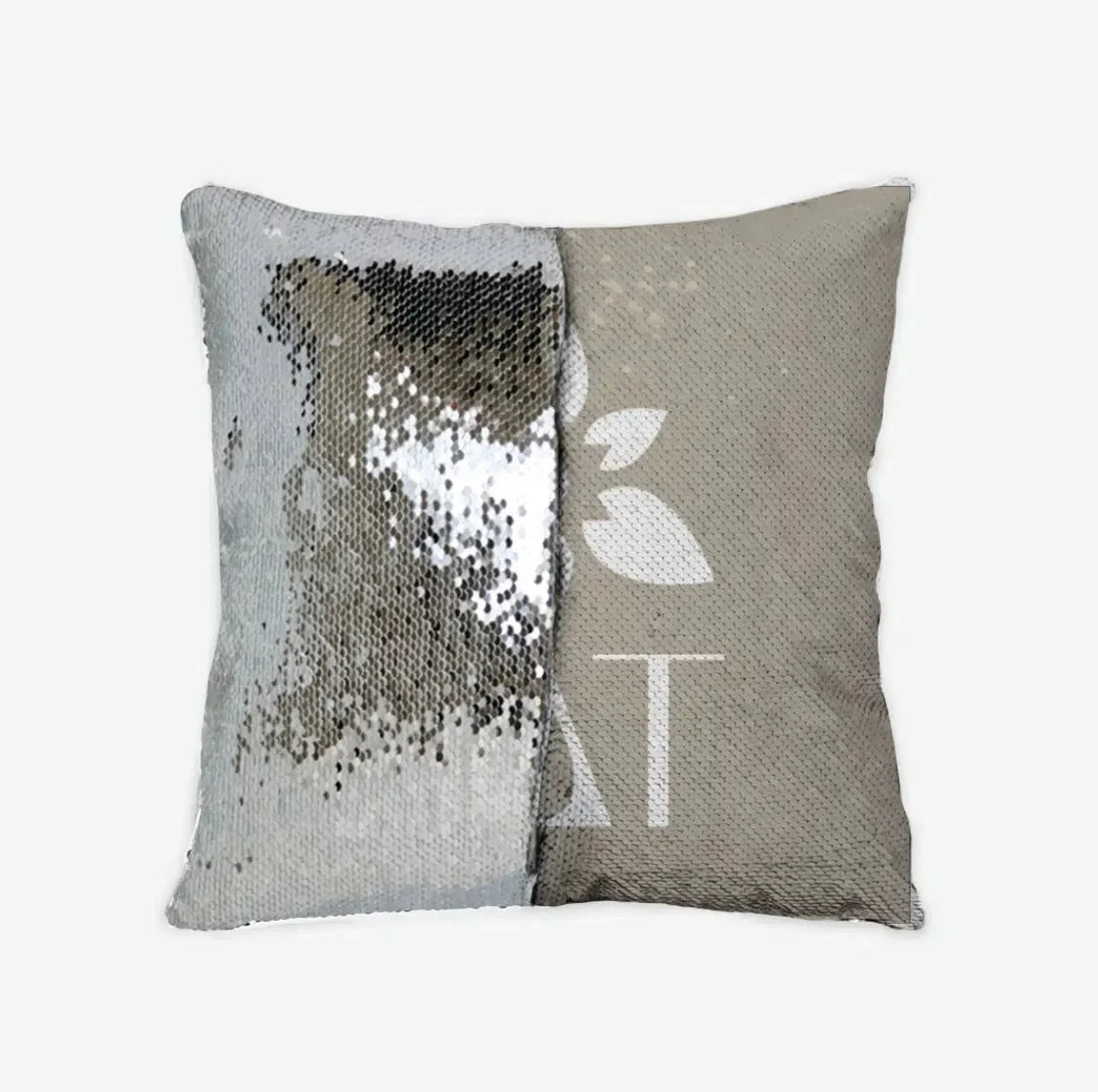 Sigma Delta Tau Sequin Pillow Cover - Droplet Tea Rose