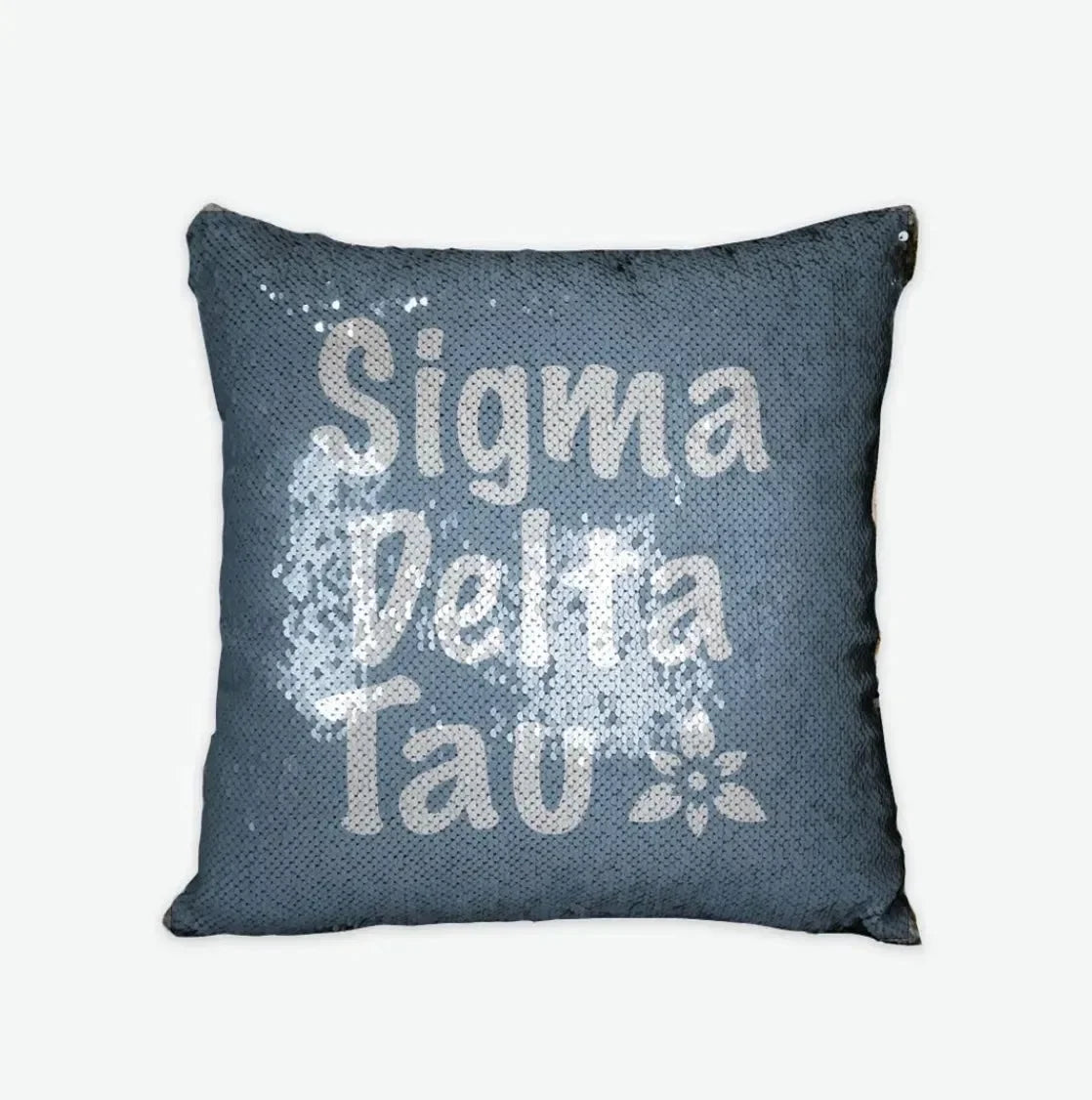 Sigma Delta Tau Sequin Pillow Cover