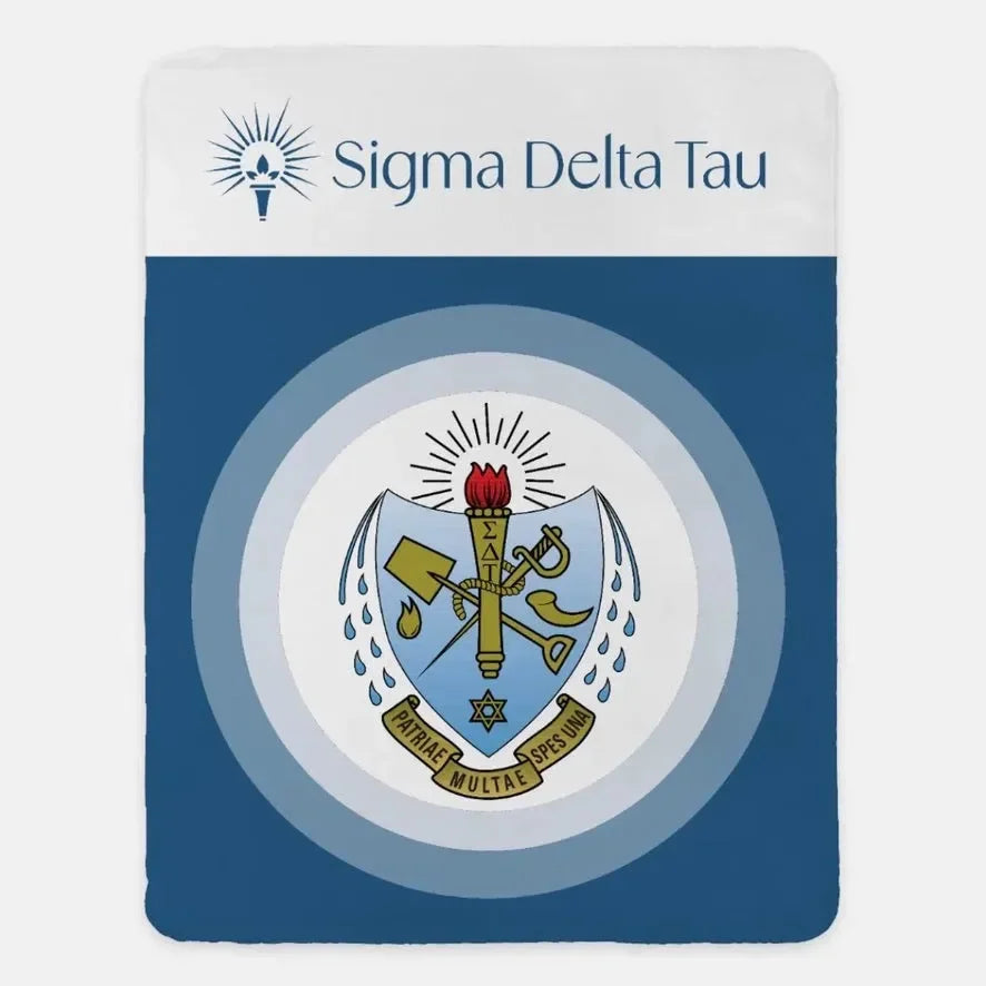 Sigma Delta Tau XL 60x80 Sherpa Throw Blanket -  Crest