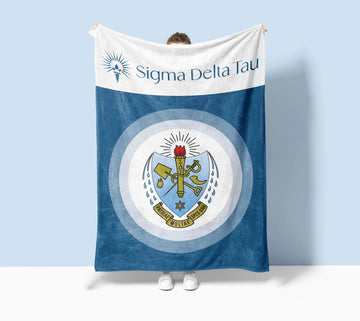 Sigma Delta Tau XL 60x80 Sherpa Throw Blanket -  Crest