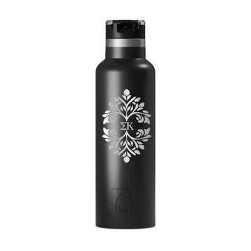 Sigma Kappa RTIC 20 oz Ceramic Lined Water Bottle Tumbler - Ornate