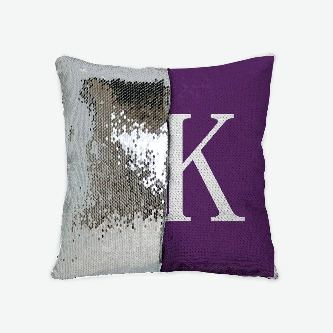 Sigma Kappa Sequin Pillow Cover - Greek Letters