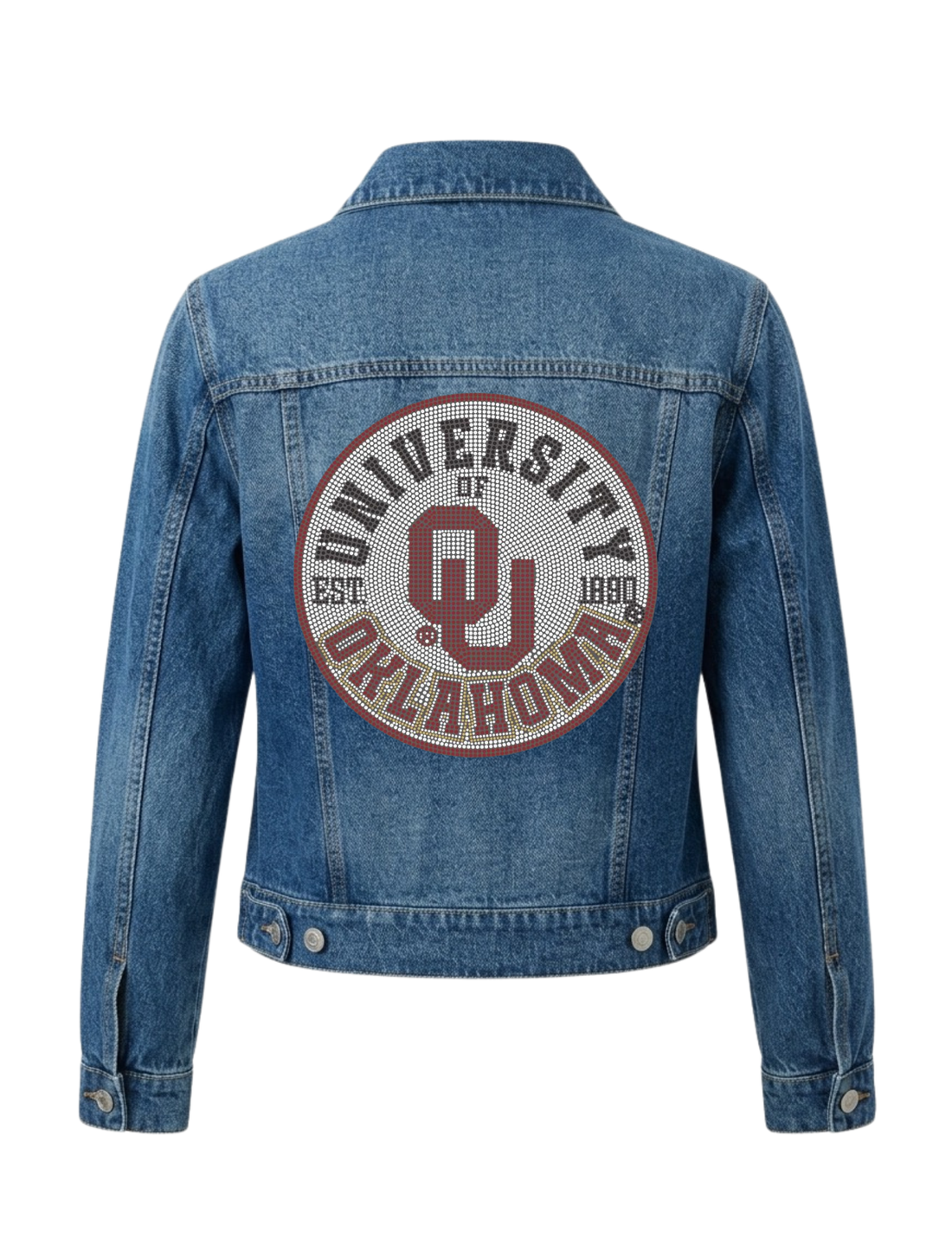 University of Oklahoma EST. 1890 Circle Blue Denim Jacket