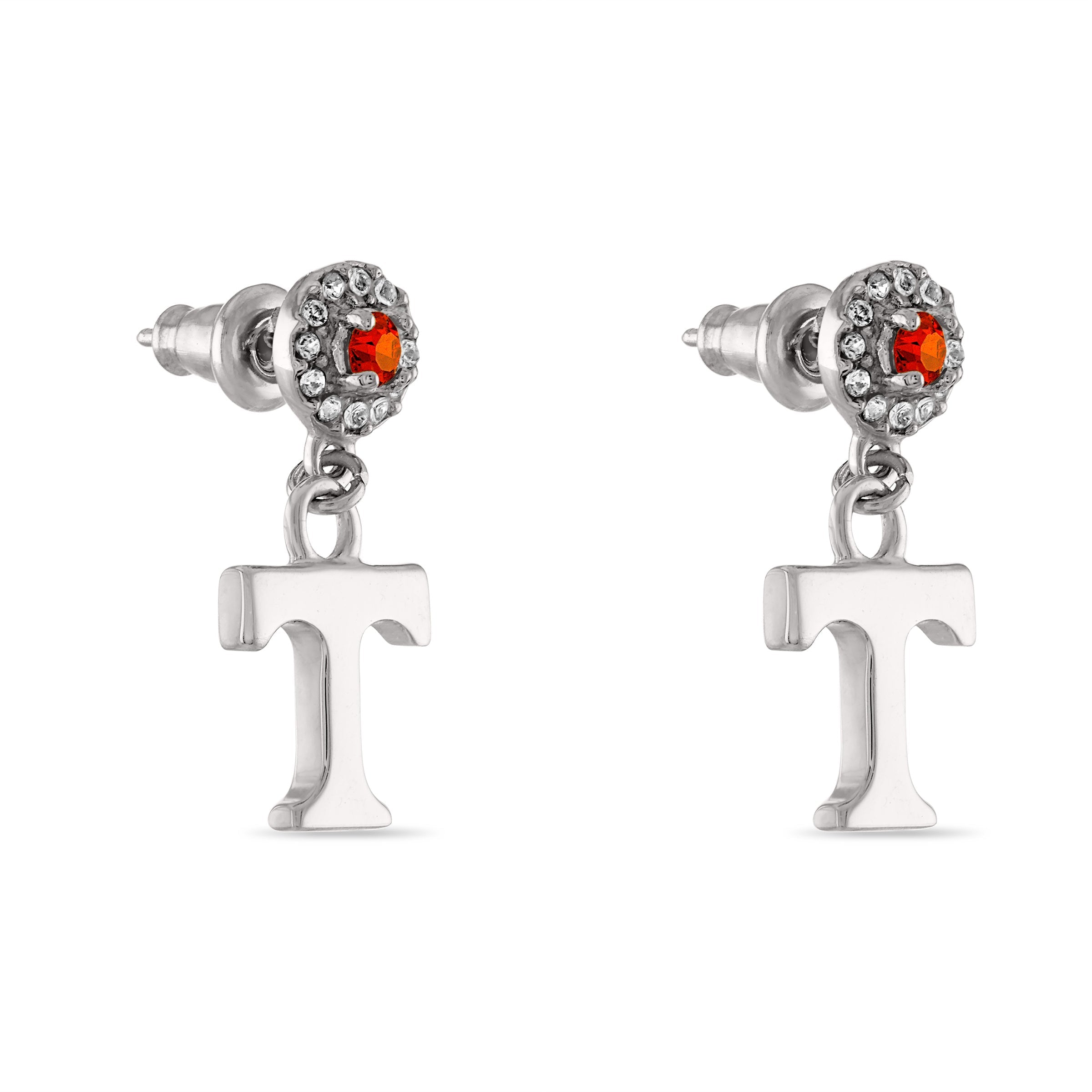 Tennessee Power T Crystal Drop Earrings