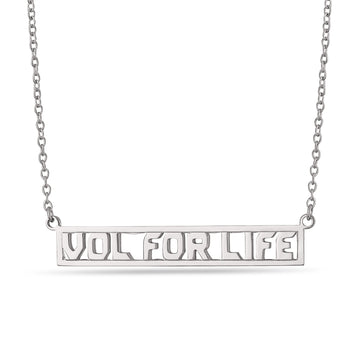 Tennessee VOL FOR LIFE Script Bar Necklace