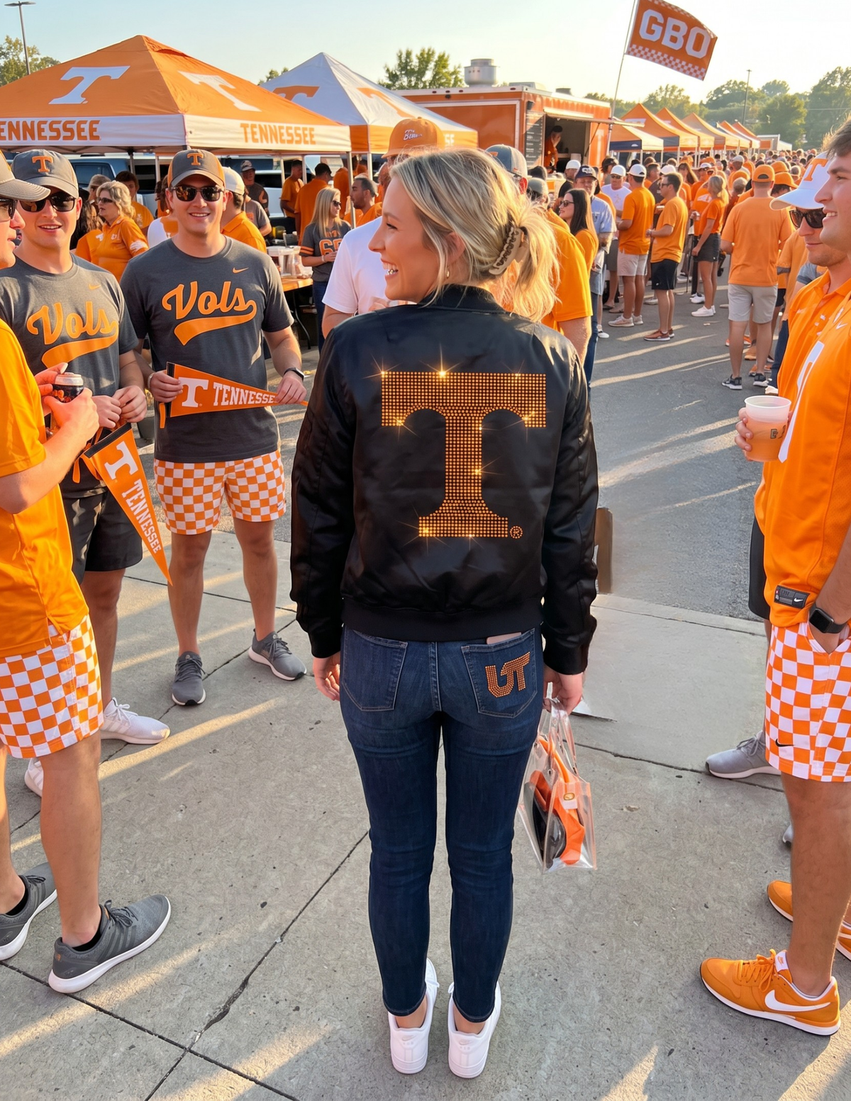 Tennessee Vols Big T  Black Bomber