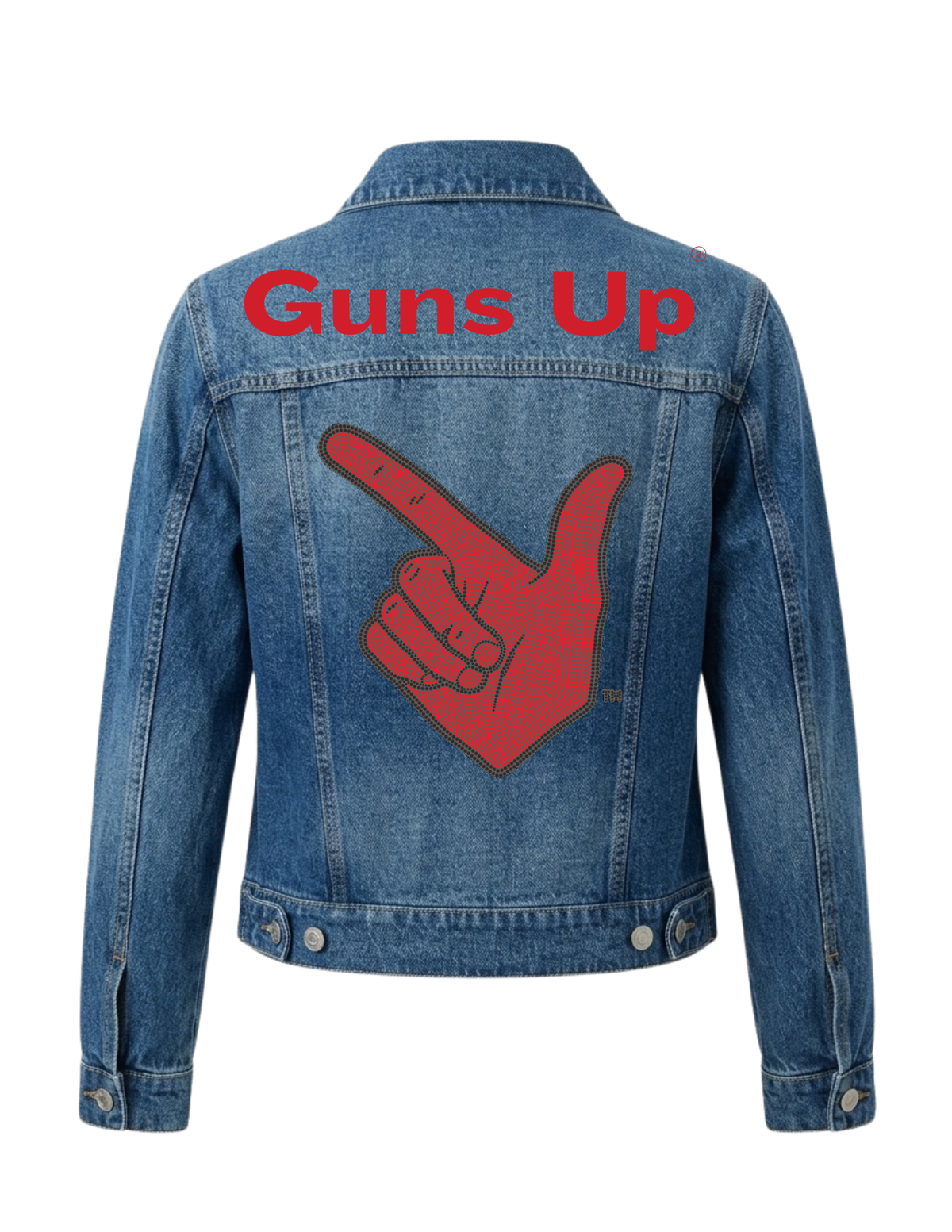Texas Tech Guns Up Blue Denim Jacket