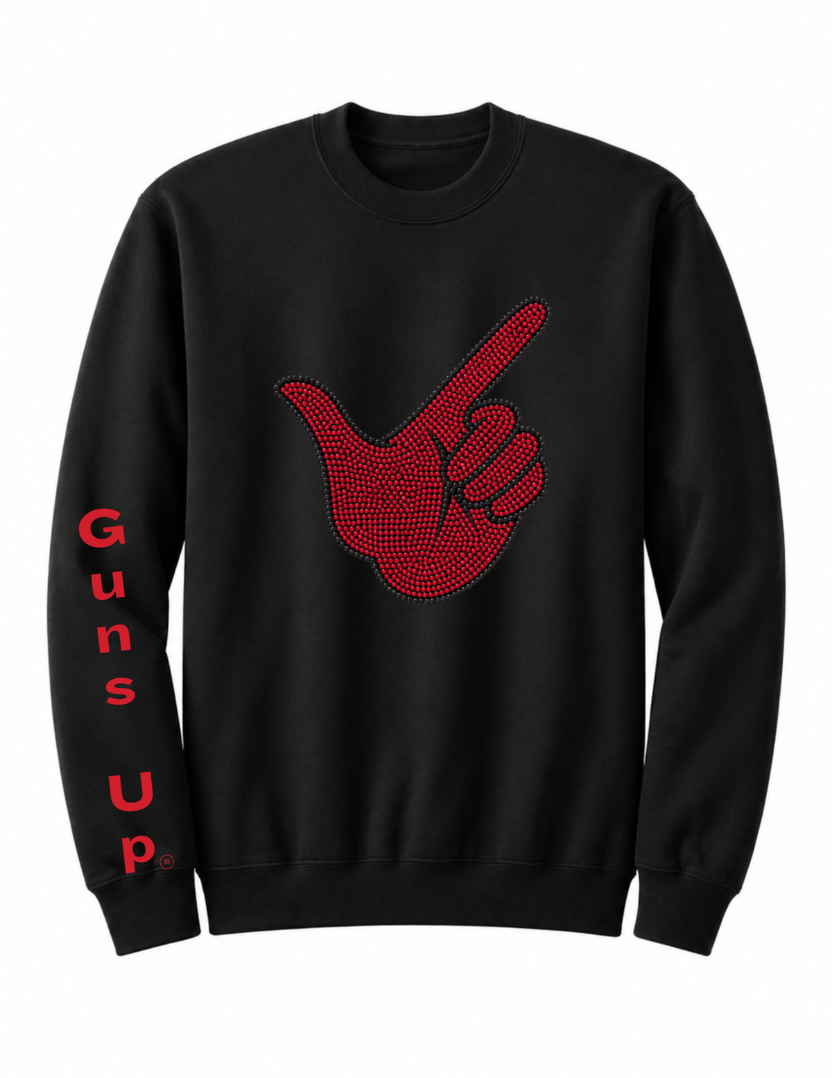 Texas Tech Guns Up Hand Black Sweatshirt
