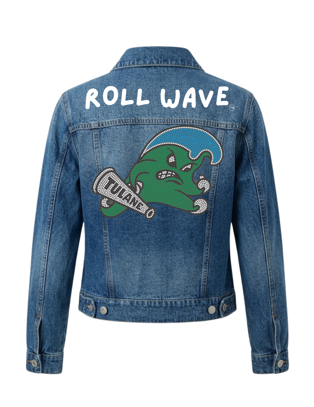 Tulane Roll Wave Blue Denim Jacket