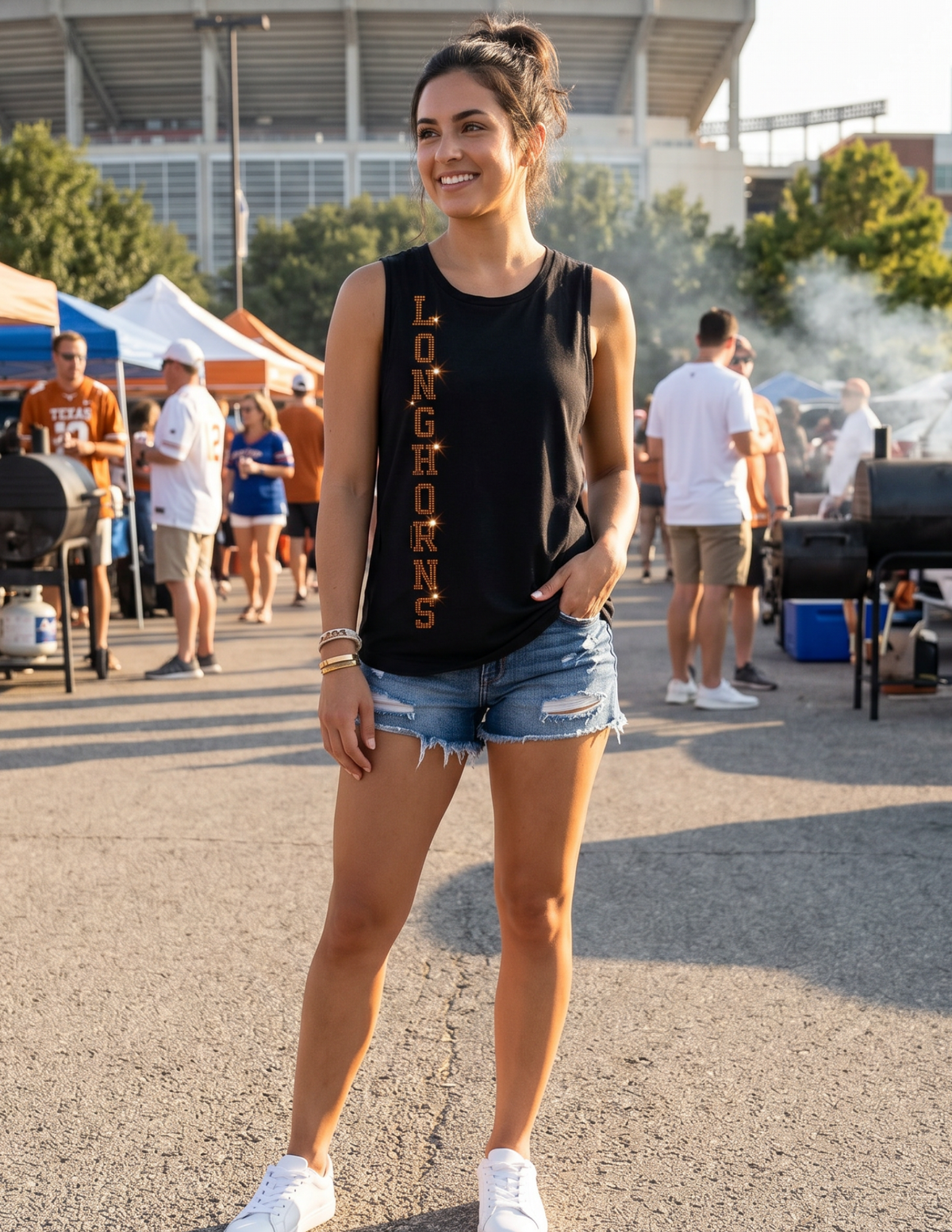 University of Texas-Austin Longhorns Black Tank Top