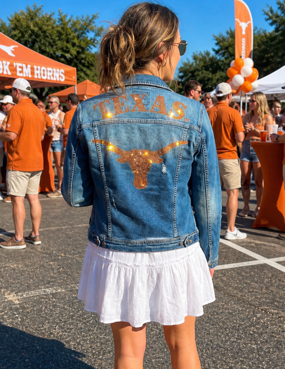 University of Texas-Austin Longhorn Blue Denim Jacket