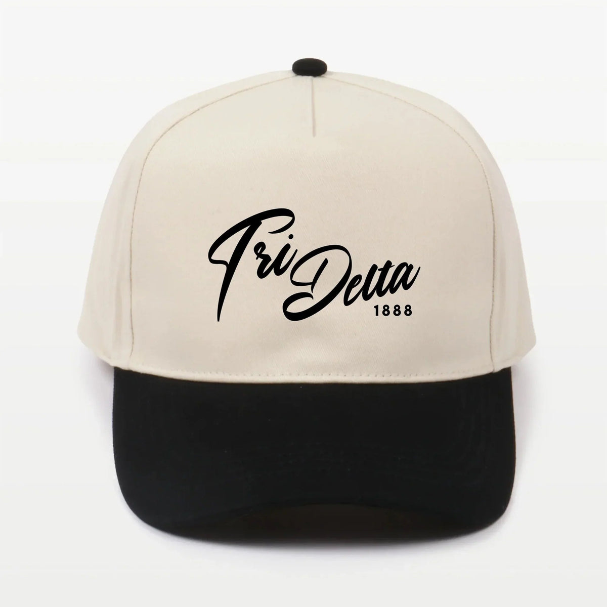 Tri Delta Embroidered Two-Tone Baseball Cap | Hat - Script 1888