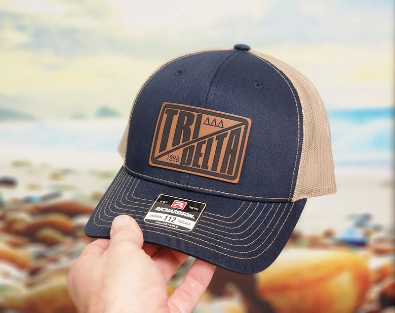 Tri Delta Richardson 112 Leatherette Patch Trucker Hat - Divide