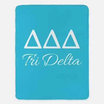 Tri Delta XL 60x80 Sherpa Blanket