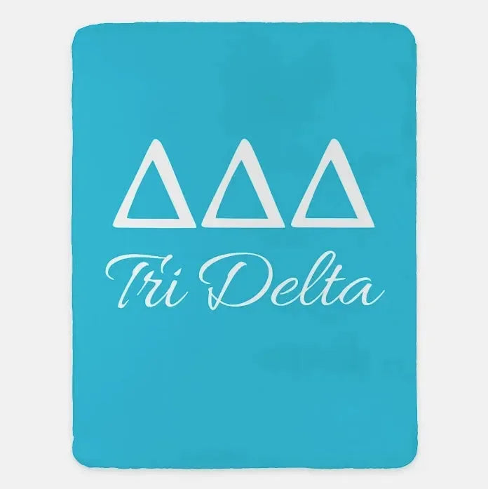 Tri Delta XL 60x80 Sherpa Blanket