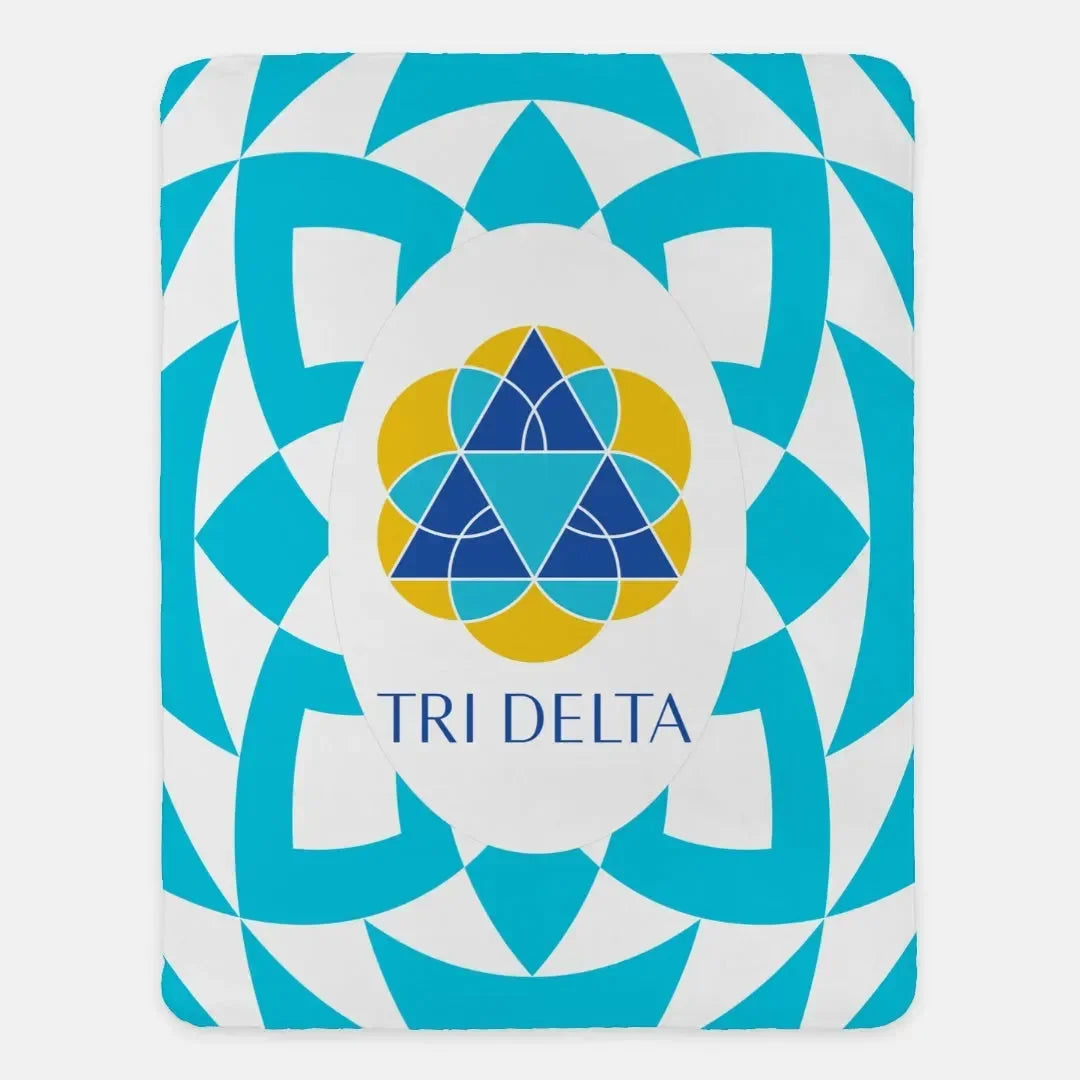 Tri Delta XL 60x80 Sherpa Blanket - Tribal