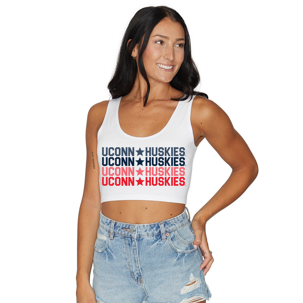 UConn Repeat Crop Tank Top