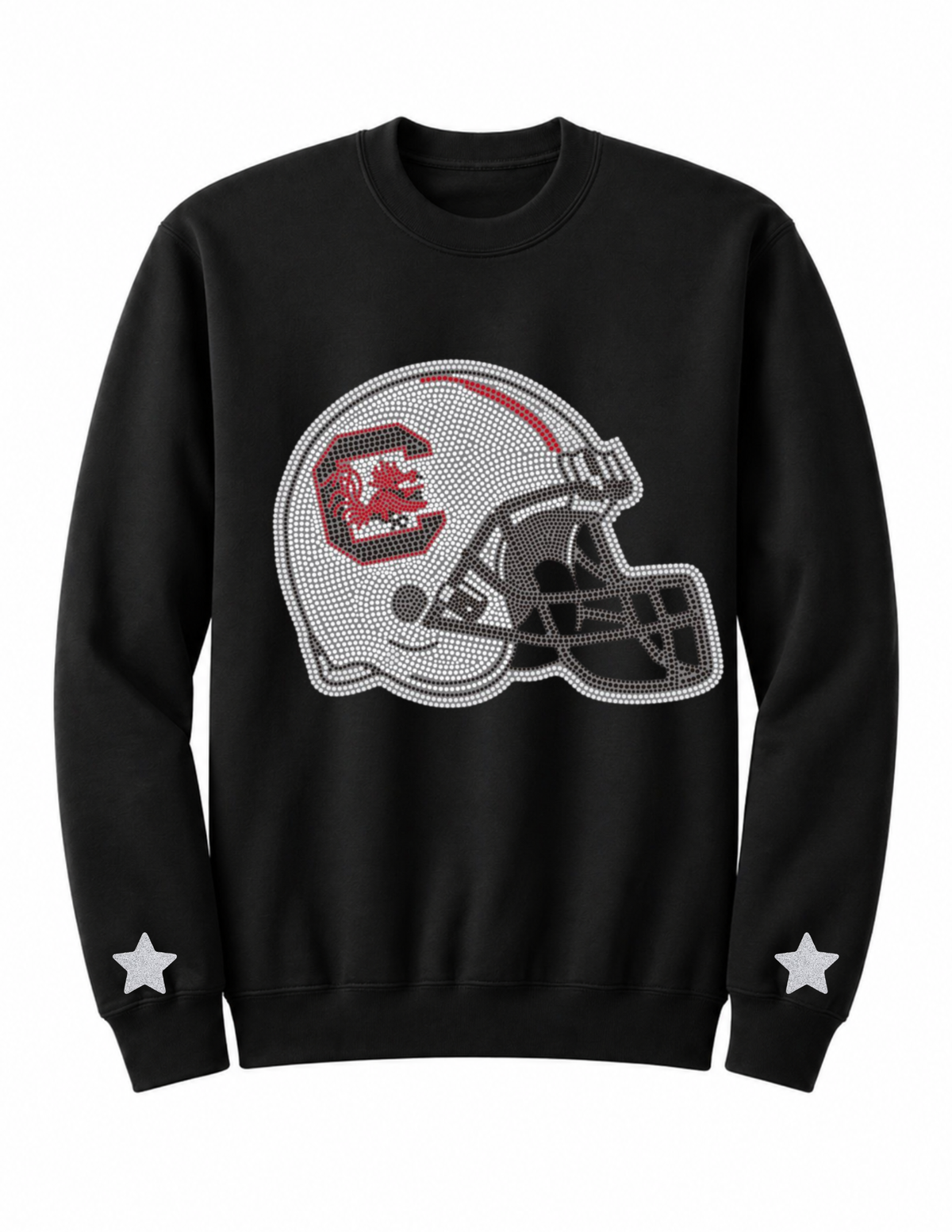 University of South Carolina Helmet Crewneck Black Sweatshirt