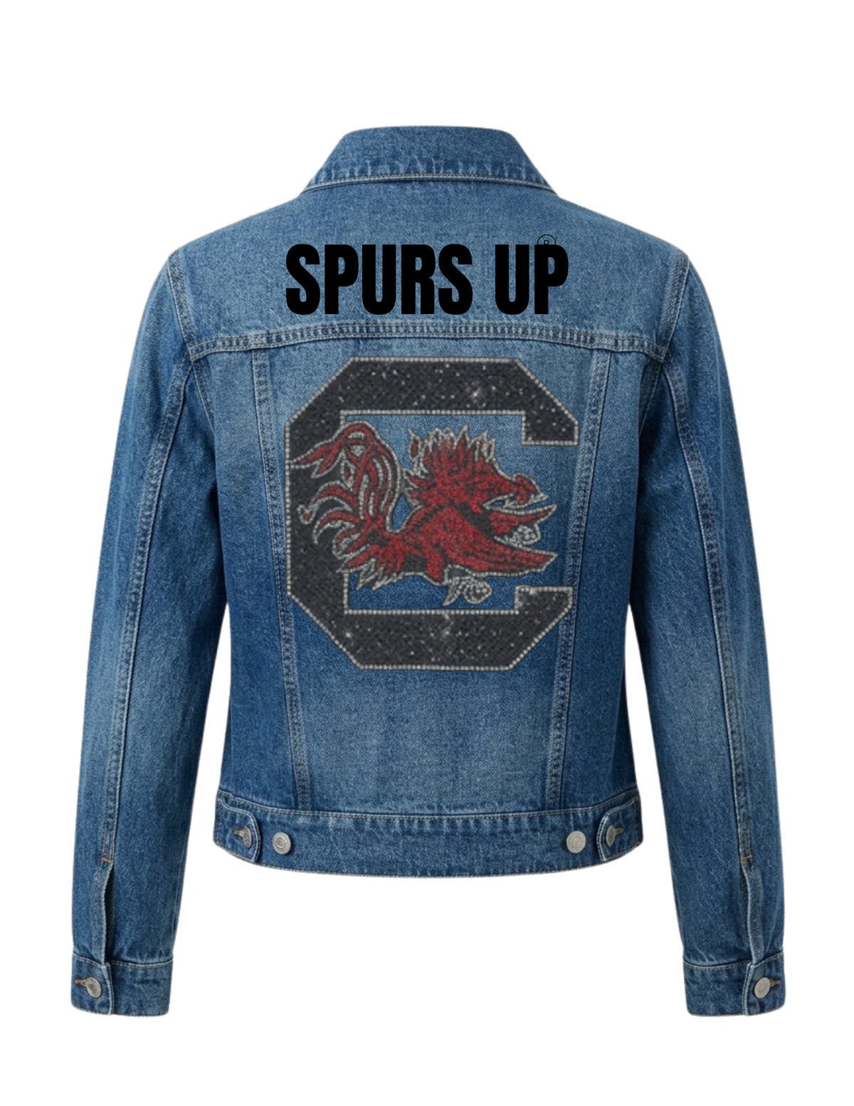 University of South Carolina Spurs Up Gamecock Blue Denim Jacket