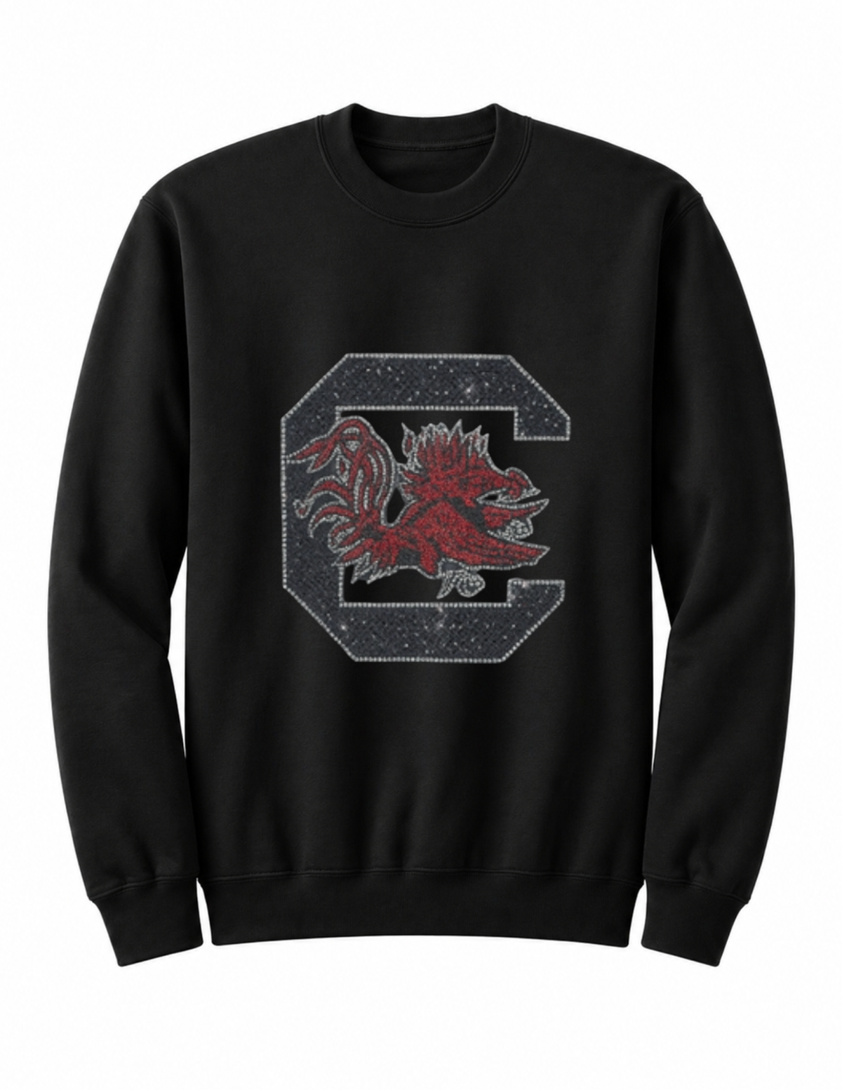 South Carolina Gamecocks C Black Crewneck Sweatshirt