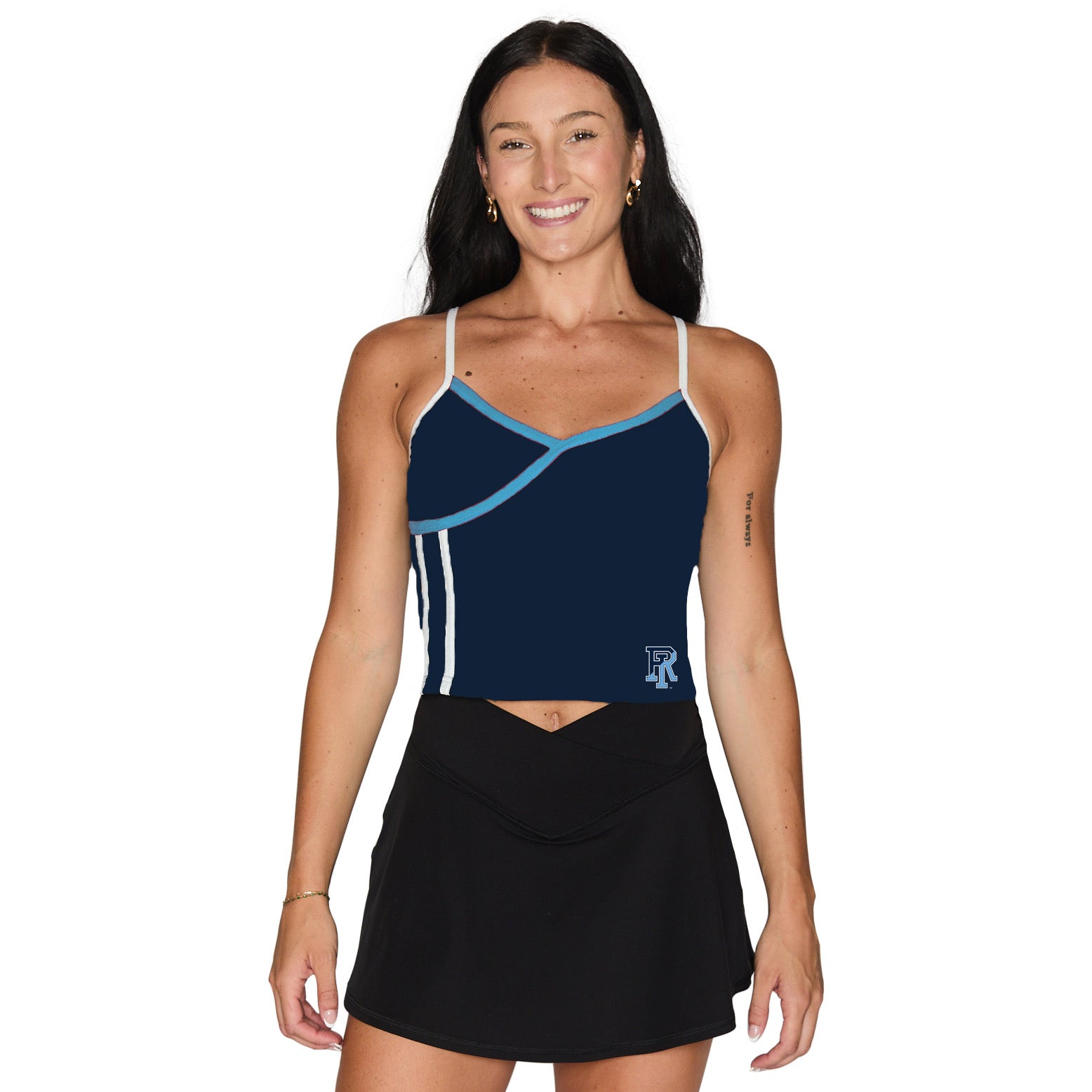 Rhode Island Rams Contrast Spaghetti Tank