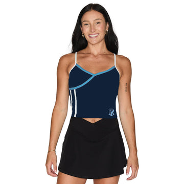 Rhode Island Rams Contrast Spaghetti Tank