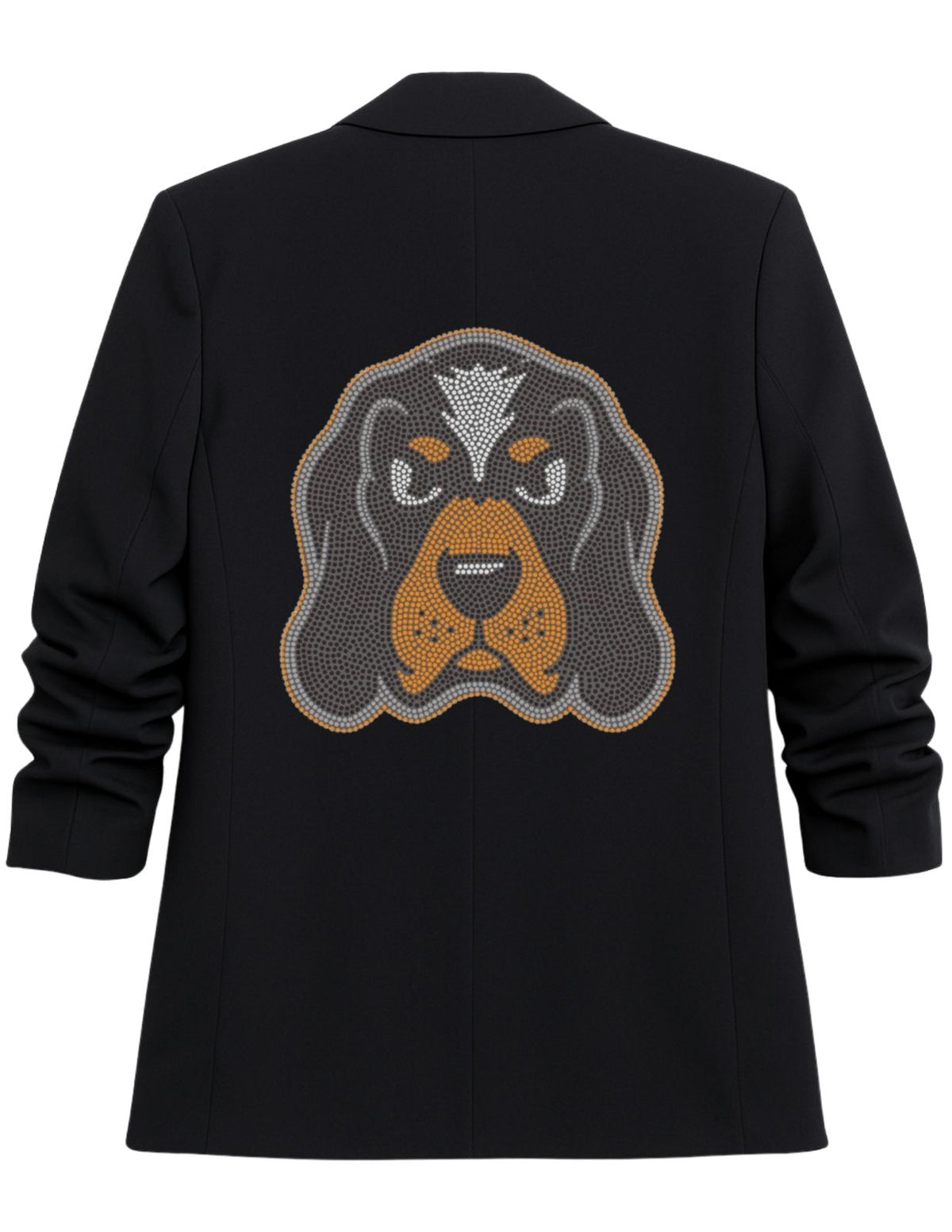 Tennessee Vols Smokey Black Ruched Blazer