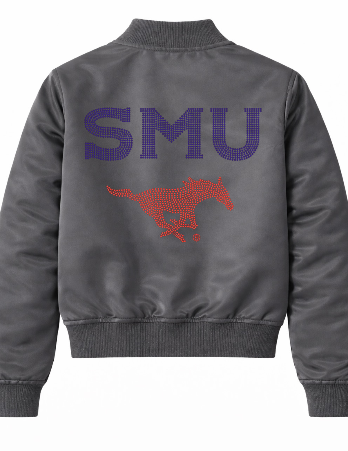 SMU Pony Up Charcoal Grey Bomber
