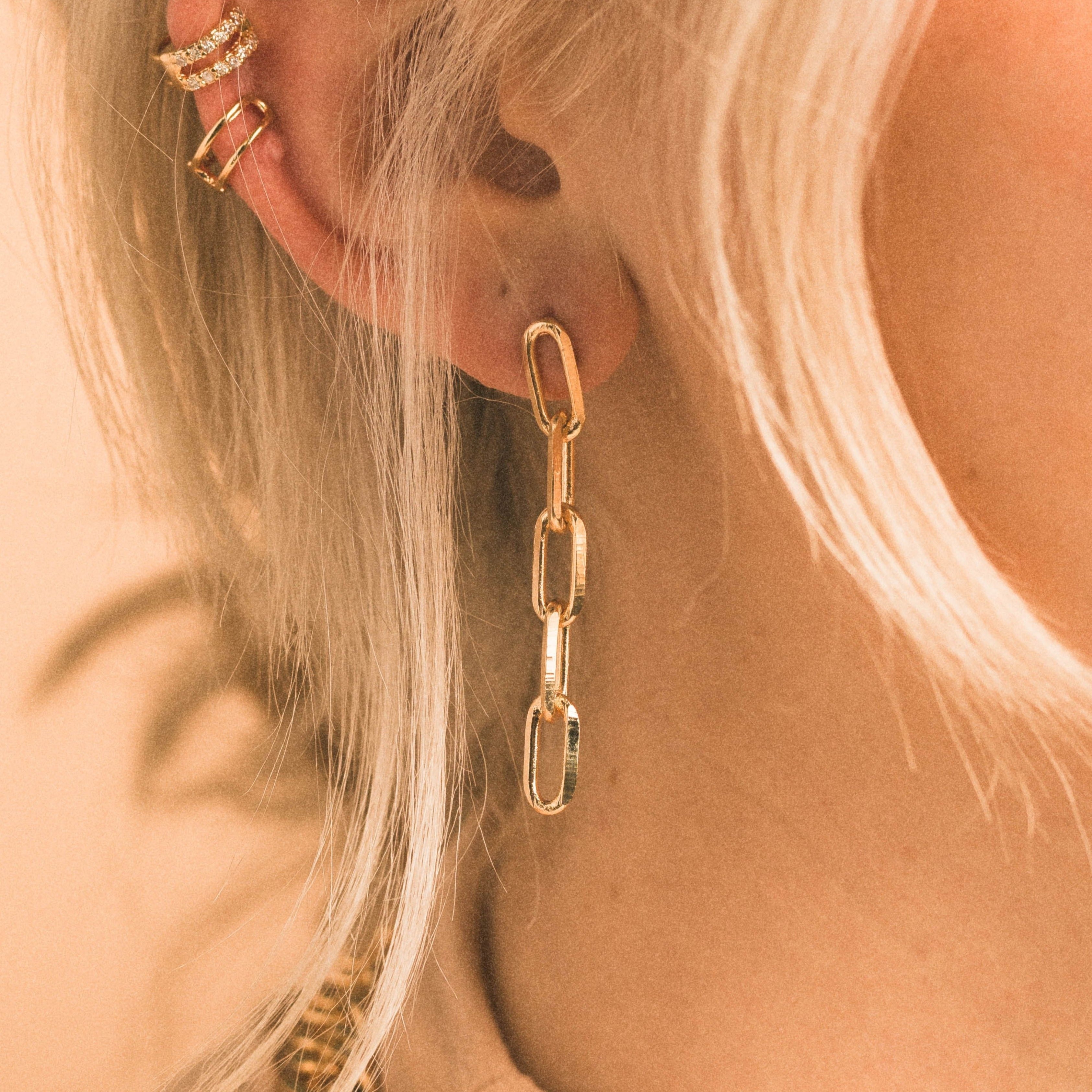 Views & Co. PaperClip Link Earrings