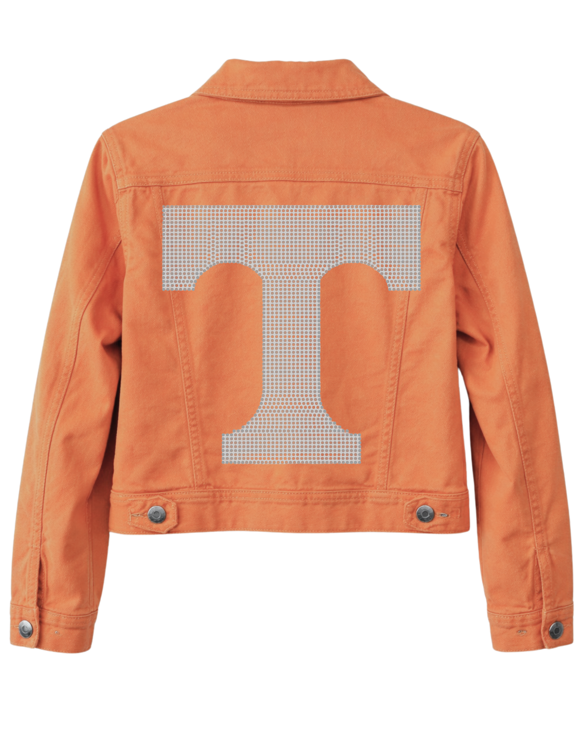 Tennessee Vols Large T Orange Denim Jacket