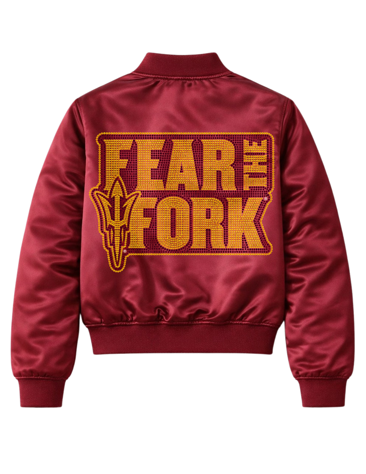 Arizona State Fear The Fork Maroon Bomber Jacket